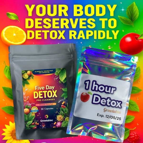 5 Day Detox + 1 Hour THC Detox Remove Metabolites and Rapidly Restore Your Body