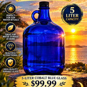 Cobalt Blue Glass 5 Liter Capacity